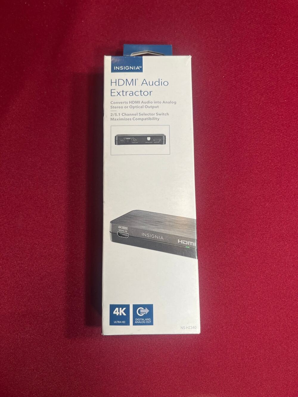 Insignia HDMI Audio Extractor 4K, Digital and Analog Out-New